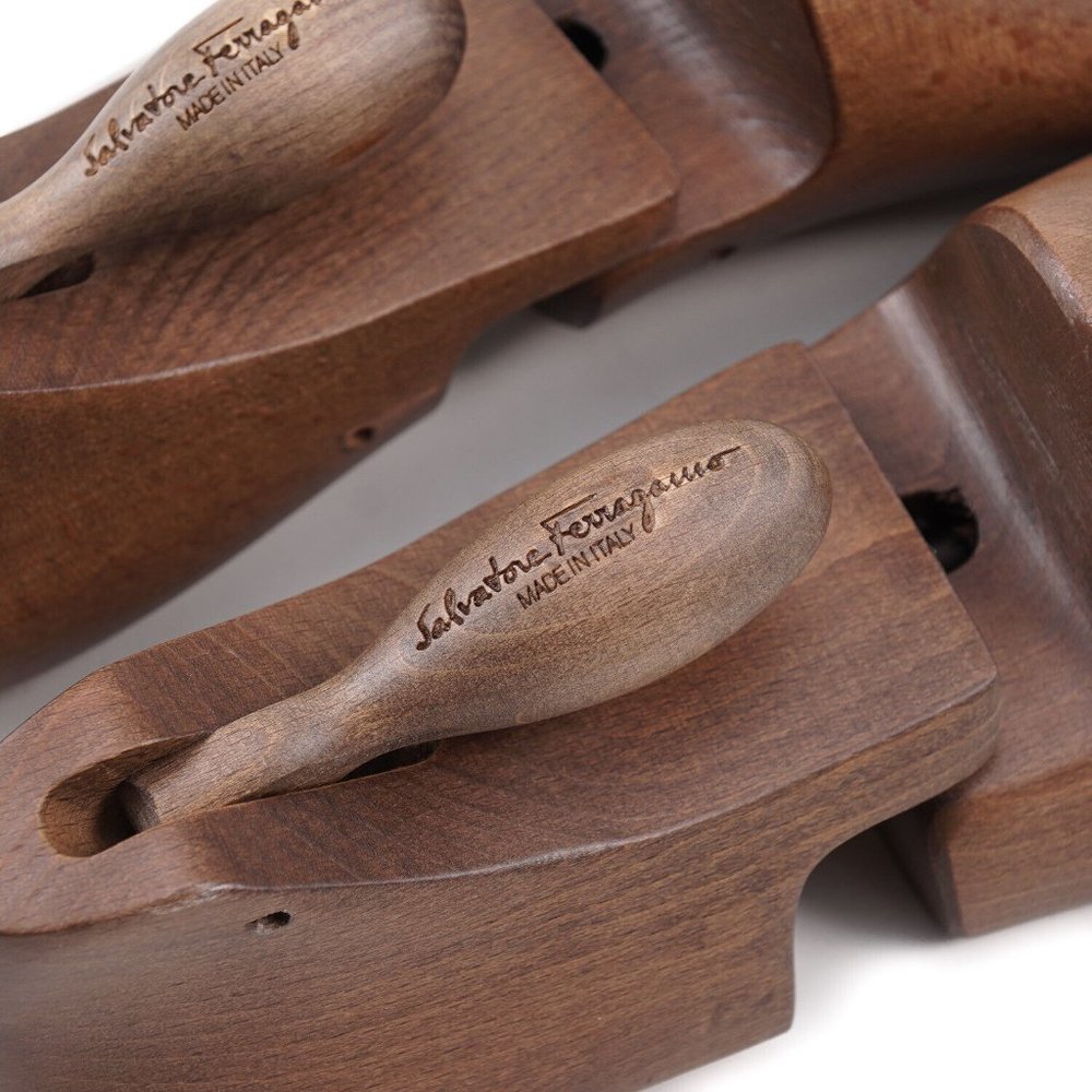 Salvatore Ferragamo Solid Wood Luxury Shoe Trees Size 6 UK, 7 US